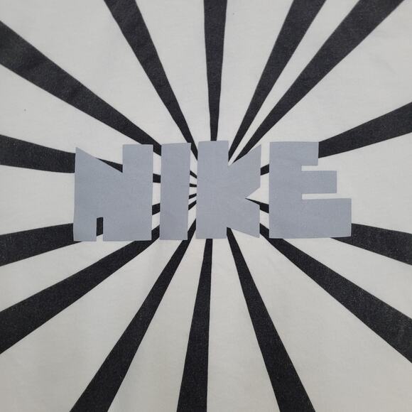 NIKE Pinwheel Crop-Top Hoodie Womens M/L 20x20 Baggy Boxy Lightweight Knit - Picture 7 of 12